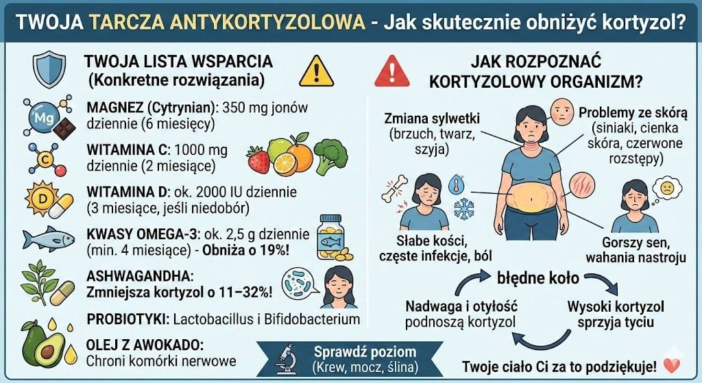🚨 Ciągle czujesz stres, a Twoje ciało wysyła sygnały ostrzegawcze? To może być przewlekle podwyższony KORTYZOL!
